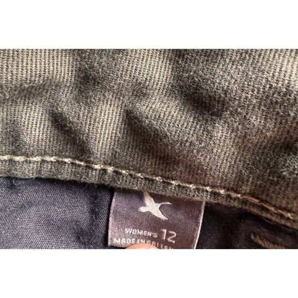 Eddie Bauer Womens Green Slightly Curvy Slim Straight Pants Size 12 - Picture 3 of 9